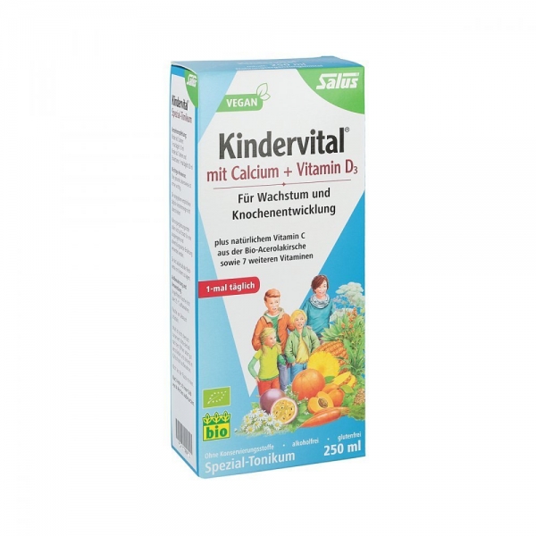 KINDERVITAL Bio mit Calcium+D3 Tonikum Salus 250 ml